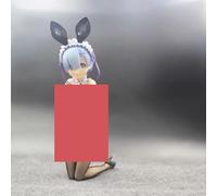 Gigsja Anime Girl Figure Ecchi Waifu Figure Japanese Anime Characters Re:life In A Different World From Zero Figures Rem Ram Beautiful Bunny Girl PVC Action Figure Collection Ornament Toy Doll Christm