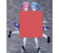 Gigsja Anime Girl Figure Ecchi Waifu Figure Japanese Anime Characters Re:Life In A Different World From Zero Rem Ram Maid Beautiful Girl Action Figure Adult Model Doll Toys Children Ornaments Christma