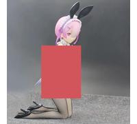 Gigsja Anime Girl Figure Ecchi Waifu Figure Japanese Anime Characters Re:life In A Different World From Zero Figures Rem Ram Beautiful Bunny Girl PVC Action Figure Collection Ornament Toy Doll Christm
