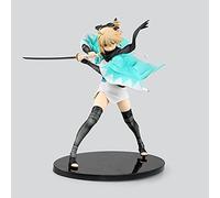 Gigsja Anime Girl Figure GigsjaEdition Anime Stay Night Fate KOHA-ACE Saber Okita Souji Action Figure Ornament Doll PVC Model Adult Toy Beautiful Girl Ornament Statue Birthday Gift 27CM