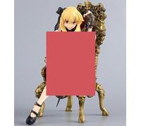 Gigsja Anime Girl Figure GigsjaEdition Ecchi Figure Removable Anime Saber Alter Lingerie Model Toys Fate Stay Night Saber Sitting Throne Girl PVC Action Figure Statue Model Doll Adult Toy Ornament G