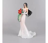 Gigsja Boa Hancock Red White Cheongsam Hand Heart Hundred Scenes of Pirates Action Figures Anime Statue Figurine Gifts 19cm (A 16cm)