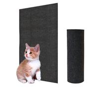 Gigtoop Cat Scratching Mat, 200 x 40 cm, Self Adhesive, DIY Climbing Cat Scratcher, Protect Furniture, Dark Grey