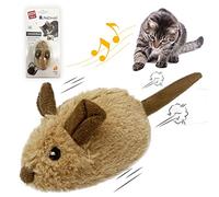 GiGwi Automatic Moving Cat Mouse Toy, Interactive Squeaky Toy for Cats Play