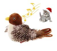 GiGwi Chirping Bird Cat Toy, Interactive Cat Squeak Toy Melody Chaser Bird Toys for Cats to Play Alone, Funny Squeak Kitten Toy for Boredom