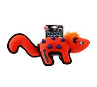 GiGwi Duraspikes Extra Durable Dog Toy Orange Racoon Interactive Chew Toy for Tough Chewers
