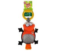 GiGwi Iron Grip Fox Plush Tug Dog Toy with TPR Handle Tug-of-War Interactive Play