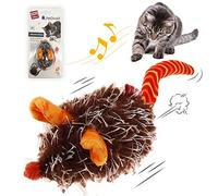 GiGwi Moving Cat Toy Mouse, Interactive Cat Toys Mice Electronic with Furry Tail, Automatic Squeaky Cat Toys for Kitten Indoor/Outdoor Exercise (Orange-Ear)