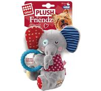 Gigwi Plush Friends Squeaker And Ring Elephant For Puppies And Small Dogs