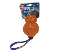 GiGwi Push to Mute Transparent Owl Blue/Orange for Dogs - Single