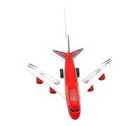 Gigzo Land Air Bus Remote Control, High-Speed Ground Remote Control Plane Toy with Lights and Music, Battery Powered Kids Aeroplane Toy, Promotes Hand-Eye Coordination - Pack of 1, (Red)