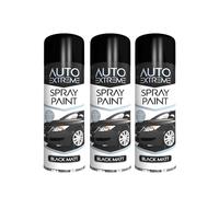 Gigzo Land All Purpose Matt Black Spray Paint - Fast Drying Car Aerosol - Auto Automotive Touch Up Paint - Durable Multipurpose Finish - Metal, Wood, Plastic & Ceramic, Indoor & Outdoor, 3 PCS
