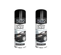 Gigzo Land All Purpose Matt Black Spray Paint - Fast Drying Car Aerosol - Auto Automotive Touch Up Paint - Durable Multipurpose Finish - Metal, Wood, Plastic & Ceramic, Indoor & Outdoor, 2 PCS