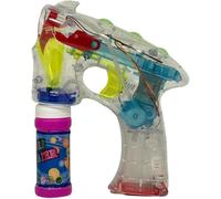 Gigzo Land Automatic Magical Bubble Ray Gun - Durable LED Lights and child-friendly design, Safe Bubble Blaster Toy, Perfect for Kids’ Parties, Group Fun and Imaginative Social Activities
