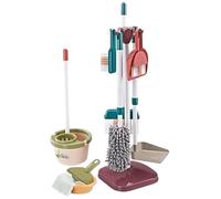 Gigzo Land Kids Cleaning Tool Set, Smooth Texture Colourful Cleaning Toys, Lightweight and Portable Housekeeping Toy, Kids Role Play Kits, Motor Skills Toys for Toddlers - 18 PCS