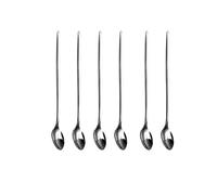 Gigzo Land Stainless Steel Latte Spoon Set, Dishwasher Safe 20cm Long Handle Spoon, Ergonomic Design with Polished Mirror Finish, Sturdy Coffee and Ice Cream Spoons, Stylish Flatware Set - 24 PCS