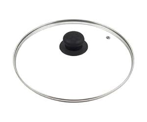 Gigzo Land Universal 28cm Glass Lid Cover - Cookware Lids with Cool Touch Knob Handle - Long Lasting Performance Pan Protectors - Cooking Pan Designed for All Frying Pans, Saucepans, Dishes