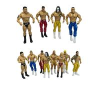 Gigzo Land Wrestler Action Figure Toy Set - Mini Wrestling Figures for Kids, Hand-Eye Coordination Toys, Roleplay Wrestling Toy for Developing Motor Skills, Realistic Wrestler Figures - (12PCS)