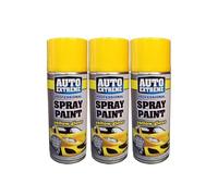 Gigzo Land Yellow Spray Paint 400ml, High Gloss Aerosol Paint, Fast Dry Multipurpose Spray Paint for Metal, Wood, Plastic & Furniture, Durable Non-Cracking Finish for Indoor & Outdoor Projects,(3 Pcs)