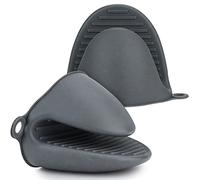 GIHENHAO Silicone Oven Mitts for Air Fryer, 1 Pair Thicken Mini Oven Gloves Heat Resistant for BBQ,Cooking,Baking