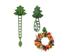 Gihioue Advent Wreath Holder, Silicone Hooks for Christmas Wreaths on the Front Door, Stretchy Garland Holder for Wall, Cabinet, Stairs, Garden, Window, Living Room