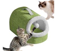 Gihioue Bed for Cats, Sleeping Nest with Thickened Warm Mat, Pet Mat, Accessory for Soothing for Outdoor Travel in Winter