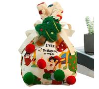 Gihioue Christmas Snack Bags - Reusable Holiday Bag - Christmas Party Gift Bags | for Chocolate Nuts Small Toy Lollipops Biscuits