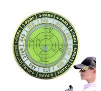 Gihioue Golf Green Reading Aid, Portable Alignment Aid for Puts in Golf Training Gadget - Round Green Reading Aid for Men Adults Golfers Outdoor Training Putting Practice