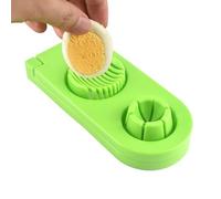 Gihioue Hard Boiled Egg Cutter, Stainless Steel Cutter for Boiled Eggs, Dishwasher-Safe Kitchen Aid for Strawberries, Bananas, Soft Food, Breakfast, Household, Kitchen, Restaurant