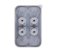 Gihioue Ice Cube Trays for the Freezer, Ice Mould for Cute Dogs with 4 Compartments, Cute Cat Shaped Ice Cube Tray, for Use in Home, Kitchen and Restaurant as well as for Drinks Such as