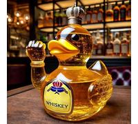 Gihioue Middle Finger Whiskey Duck Bottle, 10 oz Joke Duck Statue Carafe, Funny Whisky Duck Carafe for , Home Decoration