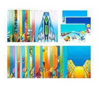 Gihioue Paper Plane Set, Pre-Folded Paper Plane Craft Set Book, Sensory Game, Educational Toy for Children