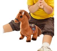 Gihioue Plush Toy - Interactive Electric Toy Doll, Plush Cushion for Children - for and Children as well as Girls for Riding on the Farm for Baby Party
