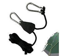 Gihioue Ratchet Tie Down Strap Ratchet Guy Rope with Pulley - Guy Ropes for Camping, Climbing, Hiking, Outdoor, Adventure Travel, Garden Fence