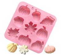 Gihioue Silicone Baking Moulds, 9 Compartments Autumn Pumpkin Silicone Cake Moulds - Baking Accessories for Crafts, Autumn Decoration, Sweets, Arts and Crafts, Autumn Cakes, Soap, Dessert and