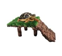 Gihioue Turtle Sun Island, Terrarium Rest Island - Rest Area for Terrapins - for Water Turtle, Land Turtle, Reptile, Red Cheek Jewellery Turtle, Bearded Dragon, Gecko