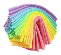 Gihunk 21 Reusable Paper Towels Washable, 11.8" X 11.8" Super Absorbent Microfiber Towels Kitchen, Dishwasher Safe, No Odor, Super Soft, Highly Absorbent, Waste Less, Rainbow Color