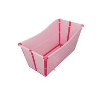 gihusrzx 39'' Large Folding Bathtub for Toddler, Foldable Collapsible Bathtub, Children Collapsible Tub, Collapsible Baby Bathtub Portable Bath Tub Lightweight for Children Pink
