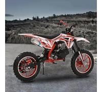 gihusrzx 50cc Dirt Bike for Adults & Kids, 2-Stroke Mini Bike Gas Powered Off Road Trail Motorcycles with Speeds up to 25 MPH, 330IBS Motorbike for Uphill and Off-Road Conditions for Youth Riders Red