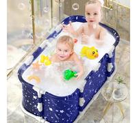 gihusrzx Portable Bathtub Foldable Bathtub,Bathtub for Adult Kids Family SPA Soaking Tub for Small Bathroom,Collapsible Bathtub Adult Portable Free Standing Tub for Hot Bath Ice Bath 1 Set