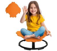 gihusrzx Spinning Chair for Autistic Kids, Carousel Spin Kids Sensory Swivel Toy Chair, Carp Shaped Sensory Spinner Seat for Toddlers Children, Sit and Spin Training Body Coordination Orange