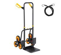 gihusrzx Upgraded Stair Climbing Dolly Cart, Stair Climbing Hand Truck 200kg, Heavy Duty Stair Climber, Thickened Upgraded Steel Tube Dolly Cart, Stair Climbing Trolley with Six Wheels 1 Set