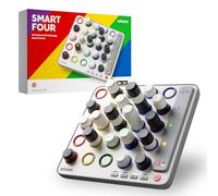 GiiKER Smart Four, 3D AI-Powered 4 in a Row Game, Strategy Board Games with Integrated Referee for 1-2 Players, Travel Games for Ages 6-12 and up, Birthday Gift for Kids Family Game Night