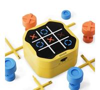 GiiKER Tic Tac Toe Bolt Game, Original 3-in-1 Handheld Puzzle Game Console, Portable Travel Games for Car Ride, Board Games for Kids and Adults, Birthday Gifts for Ages 3+