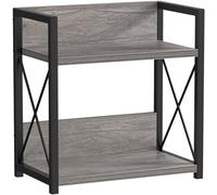 Giikin Countertop Shelf 2 Tier Desk Spice Rack for Countertop Gray (Smoky Grey, Medium)
