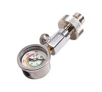 Giilayky Scuba Diving Air Tank Pressure Testing Checker Din 232/300 Bar with 400Bar/6000Psi Gauge
