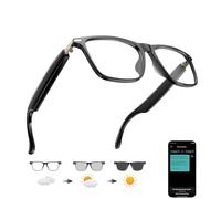 Giinova Ai Translation Smart Glasses with Chat GPT Bluetooth for Men Women with 140 Languages Color Changing Lens Clear Headphones with Speaker Sunglasses Travel Meeting