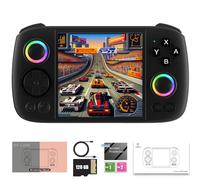 GiipGoop RG Cube Retro Game Console Handheld Game Console Multi-Touch Screen Android 13 System Video Game Console with No Card 5200mAh Battery,High-Speed Fan,16 Million Color RGB Lighting(Black)