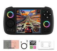 GiipGoop RG Cube Retro Game Console Handheld Game Console Multi-Touch Screen Android 13 System Video Game Console with No Card 5200mAh Battery,High-Speed Fan,16 Million Color RGB Lighting(Black)