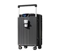 GIIYOEW Suitcase Medium Carry on Hand Cabin Luggage Hard Shell Lightweight Suitcase Large 28 Inch with Cup Holder 4 Spinner Wheels,3,26in